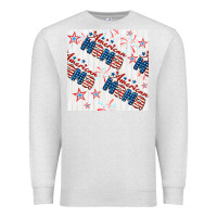Oatmeal Heather american mama seamless pattern Premium Sweatshirt - BundleAndBundleShop