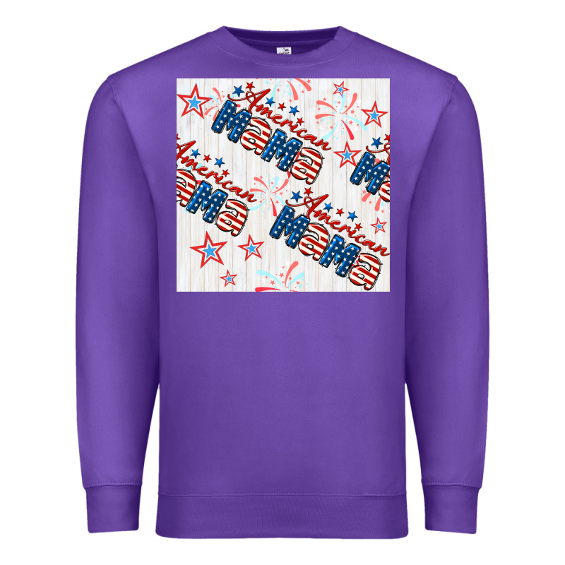 American Mama Seamless Pattern Premium Sweatshirt by BundleAndBundleShop | Teevron