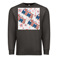 Smoke american mama seamless pattern Premium Sweatshirt - BundleAndBundleShop