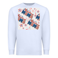 White american mama seamless pattern Premium Sweatshirt - BundleAndBundleShop
