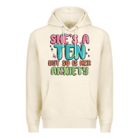 Tofu she's a ten but so is her anxiety Premium Hoodie - MaliasSmallBusiness