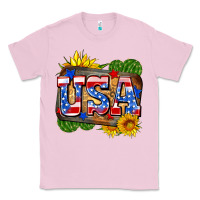 Bubblegum Pink usa Classic Tee - Zillion Design Studio