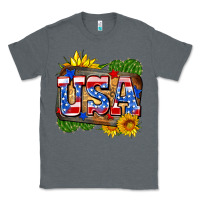 Charcoal Heather usa Classic Tee - Zillion Design Studio