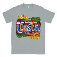 Heather Grey usa Classic Tee - Zillion Design Studio