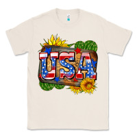 Natural usa Classic Tee - Zillion Design Studio