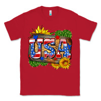 Red usa Classic Tee - Zillion Design Studio