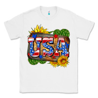 White usa Classic Tee - Zillion Design Studio