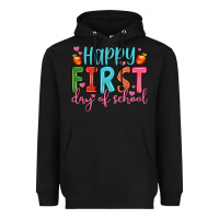 Black happy first day of school Heavyweight Hoodie - JahusDesignShop