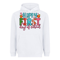 White happy first day of school Heavyweight Hoodie - JahusDesignShop