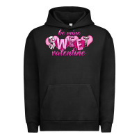Pigment Black be mine sweet valentine Urban Hoodie - NancyCooperArtShop