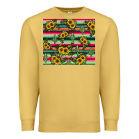 Antique Gold sunflower cactus Premium Sweatshirt - JahusDesignShop