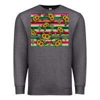 Charcoal Heather sunflower cactus Premium Sweatshirt - JahusDesignShop