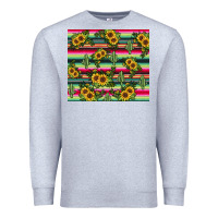 Heather Grey sunflower cactus Premium Sweatshirt - JahusDesignShop