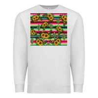 Oatmeal Heather sunflower cactus Premium Sweatshirt - JahusDesignShop