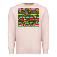 Pale Pink sunflower cactus Premium Sweatshirt - JahusDesignShop