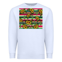 White sunflower cactus Premium Sweatshirt - JahusDesignShop