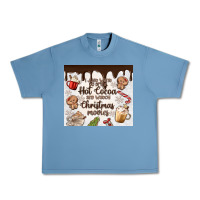 Pebble Blue i just want to drink hot cocoa Urban Heavy Tee - MaliasSmallBusiness