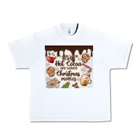 White i just want to drink hot cocoa Urban Heavy Tee - MaliasSmallBusiness