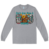 Heather Grey kinda busy being a dog mom Long Sleeve Tee - Zillion Design Studio