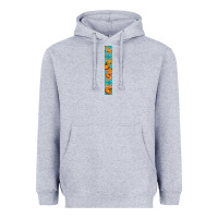 Heather Grey Fall Pumpkin Heavyweight Hoodie - BundleAndBundleShop