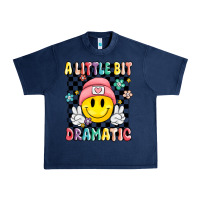 Navy a little bit dramatic Urban Heavy Tee - MaliasSmallBusiness