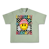 Oil Green a little bit dramatic Urban Heavy Tee - MaliasSmallBusiness