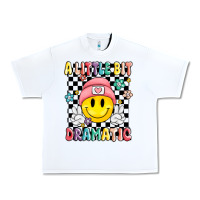 White a little bit dramatic Urban Heavy Tee - MaliasSmallBusiness