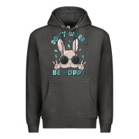 Charcoal Heather don't worry be hoppy Premium Hoodie - MaliasSmallBusiness
