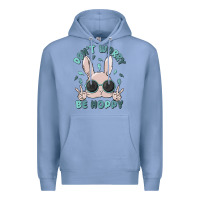 Colony Blue don't worry be hoppy Premium Hoodie - MaliasSmallBusiness