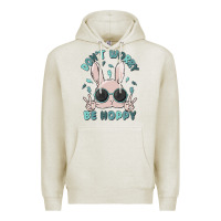 Oatmeal Heather don't worry be hoppy Premium Hoodie - MaliasSmallBusiness