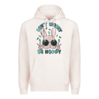 Pale Pink don't worry be hoppy Premium Hoodie - MaliasSmallBusiness