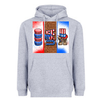 Heather Grey usa macaroon and boots Heavyweight Hoodie - AdoDesignShop