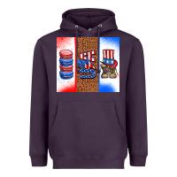 Plum usa macaroon and boots Heavyweight Hoodie - AdoDesignShop