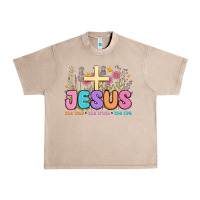 French Oak jesus the way the truth the life Urban Heavy Tee - MaliasSmallBusiness