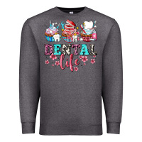 Charcoal Heather dental life with cupcakes Premium Sweatshirt - AdoDesignShop