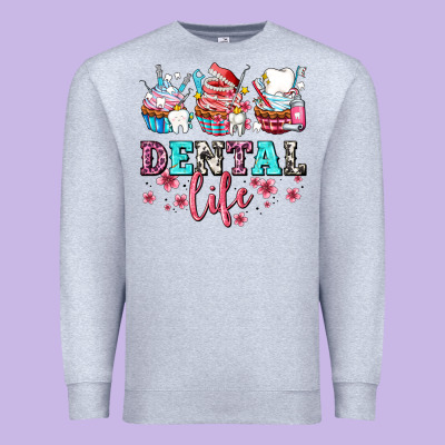Dental Life With Cupcakes Premium Sweatshirt Designed By Adodesignshop