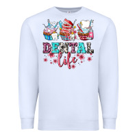 White dental life with cupcakes Premium Sweatshirt - AdoDesignShop