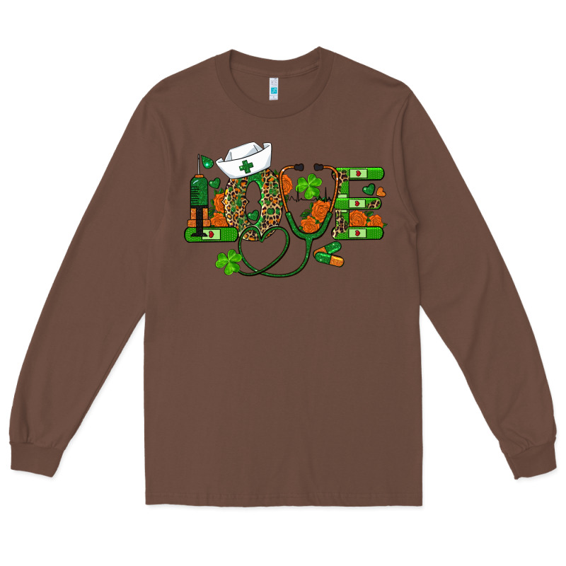 St Patricks Day Love Nurse Long Sleeve Tee by RanaPortraitStore | Teevron