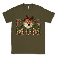 Army Green dog mom shiba inu Classic Tee - RanaPortraitStore