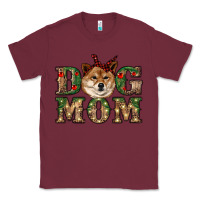 Burgundy dog mom shiba inu Classic Tee - RanaPortraitStore