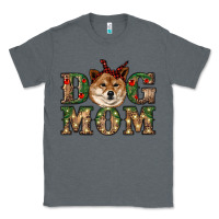 Charcoal Heather dog mom shiba inu Classic Tee - RanaPortraitStore