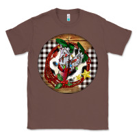Chestnut Cowgirl Boots Classic Tee - FaDigitalArtStudio