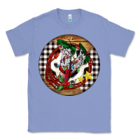 Colony Blue Cowgirl Boots Classic Tee - FaDigitalArtStudio