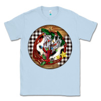 Dusty Blue Cowgirl Boots Classic Tee - FaDigitalArtStudio