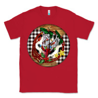 Red Cowgirl Boots Classic Tee - FaDigitalArtStudio