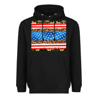 Black usa camouflage american flag Heavyweight Hoodie - AdoDesignShop