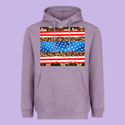 Usa Camouflage American Flag Heavyweight Hoodie Designed By Adodesignshop