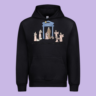 A Thrill Of Hope Nativity Urban Hoodie Designed By Maliassmallbusiness