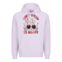 Lilac don't worry be hoppy Premium Hoodie - MaliasSmallBusiness