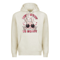 Oatmeal Heather don't worry be hoppy Premium Hoodie - MaliasSmallBusiness